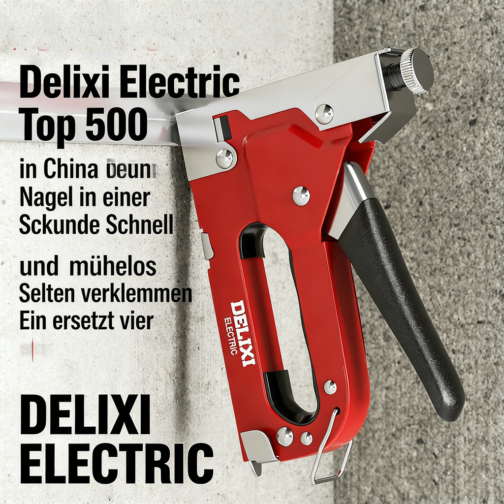 4-in-1 Handtacker Set – Robuste Nagelpistole für Holz & Polster – Inkl. Klammern & Nägel – Ideal für Heimwerker & Deko