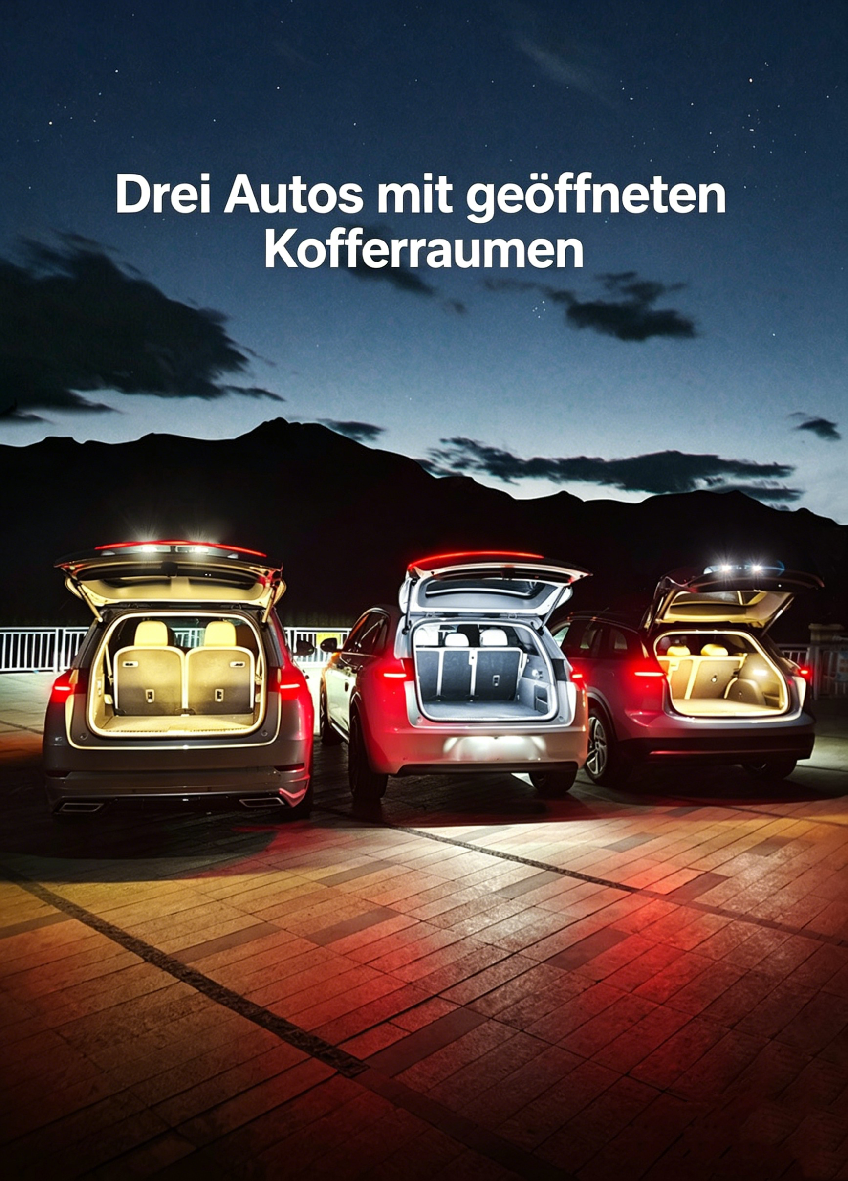 LED Kofferraumbeleuchtung mit Bewegungsmelder: Magnetische Auto-Innenbeleuchtung universell