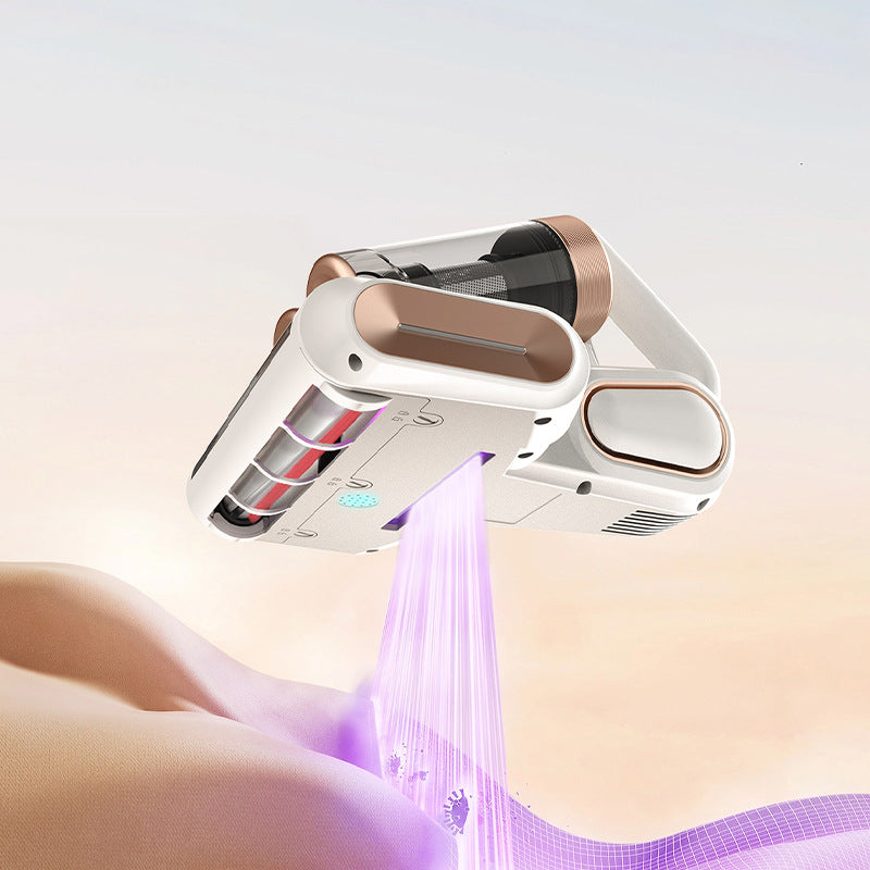 Milbensauger mit Doppel Staubbehälter und Starker Saugkraft Professioneller Matratzenreiniger mit UV-C Sterilisation Effektives Anti Milben Gerät für Allergiker