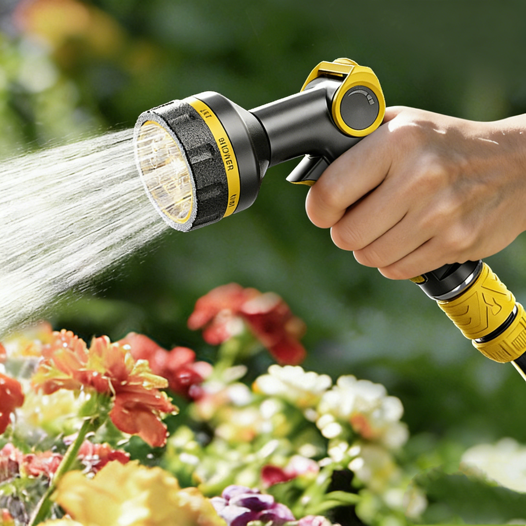 Hochdruck-Gartenschlauch-Set mit Spritzpistole – Verstärkter Antiknick-Wasserschlauch – Universal-Anschluss für Wasserhahn – Wetterfest & Explosionsgeschützt