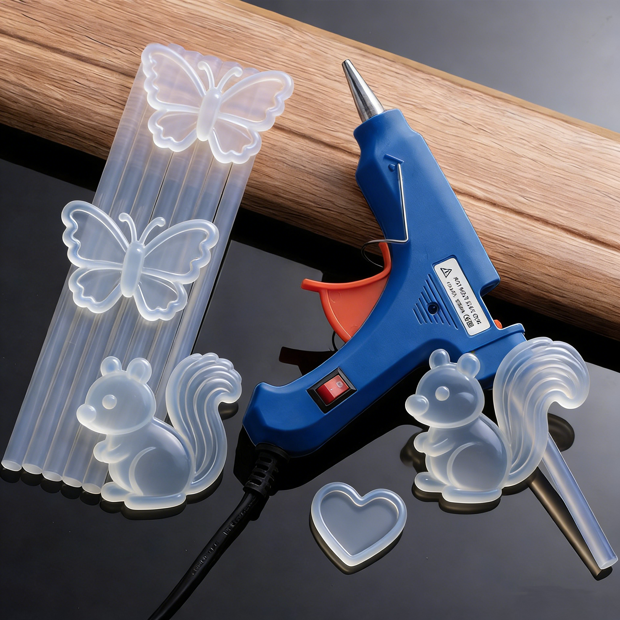 Mini Heißklebepistole für Kinder & DIY – Elektrische Heißklebepistole mit 7mm Klebesticks für Basteln & Handwerk