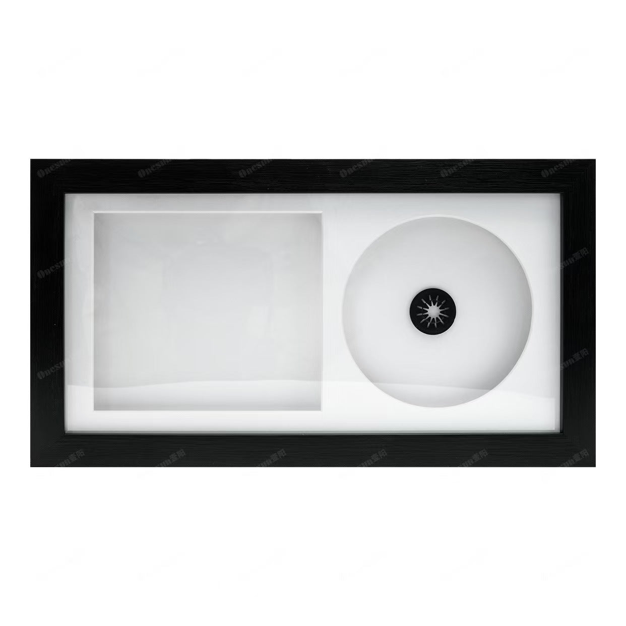 ilderrahmen Wandhalterung & Tischdisplay – Album Cover Display Rahmen für Musikliebhaber – Hochwertiger Sammlerrahmen für CD & Booklet – Modernes Design zum Aufhängen oder Stellen