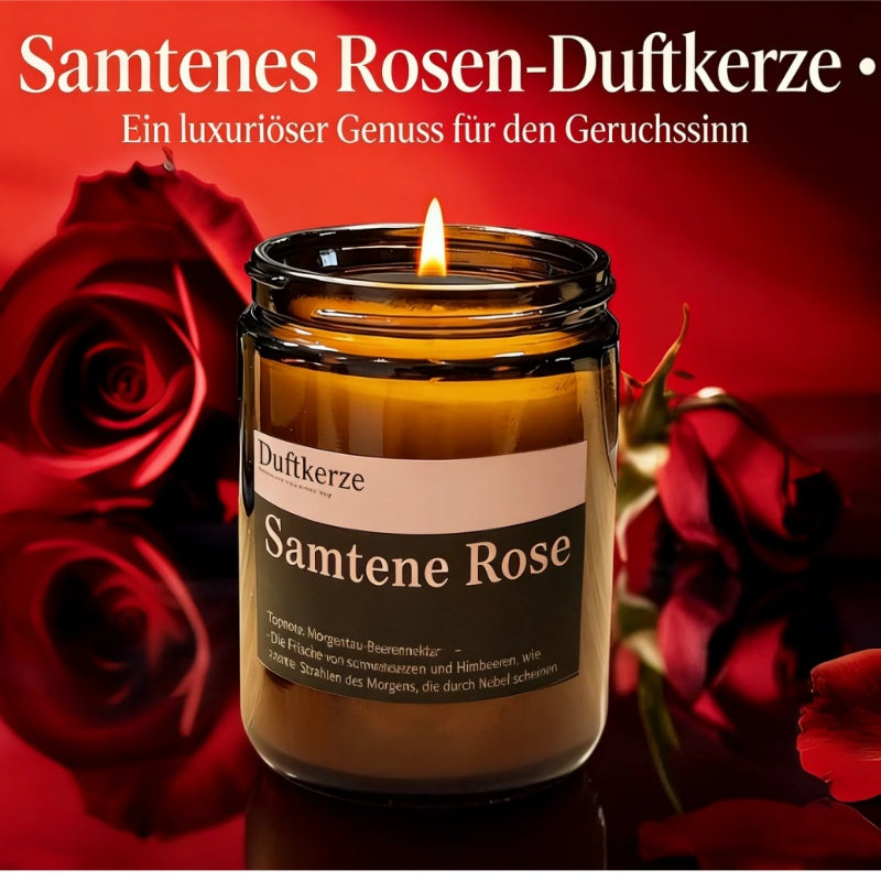 Duftkerze Rose – Handgemacht, langanhaltender Duft, Auto & Zuhause Aromakerze
