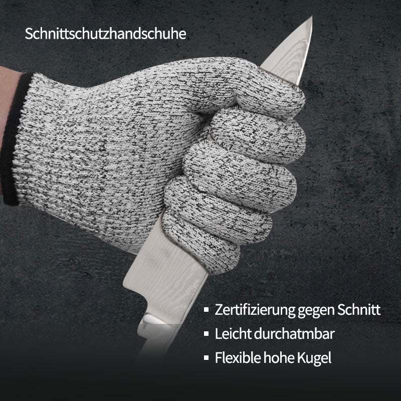 5 Level Schnittfeste Handschuhe – Garten Arbeitshandschuhe Anti-Schnitt, Rutschfest & Atmungsaktiv