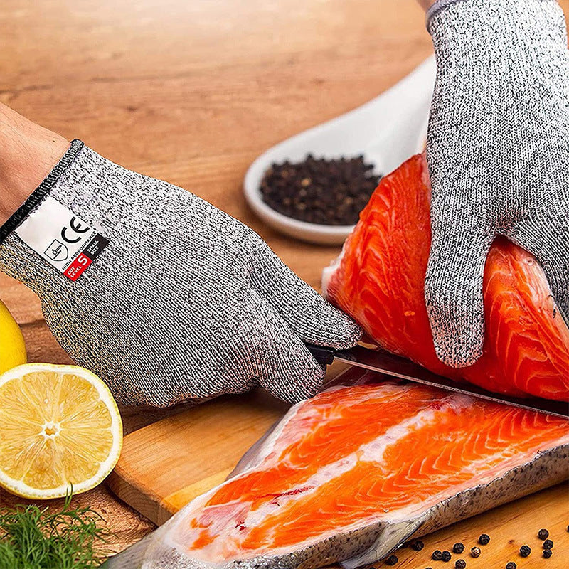 5 Level Schnittfeste Handschuhe – Garten Arbeitshandschuhe Anti-Schnitt, Rutschfest & Atmungsaktiv
