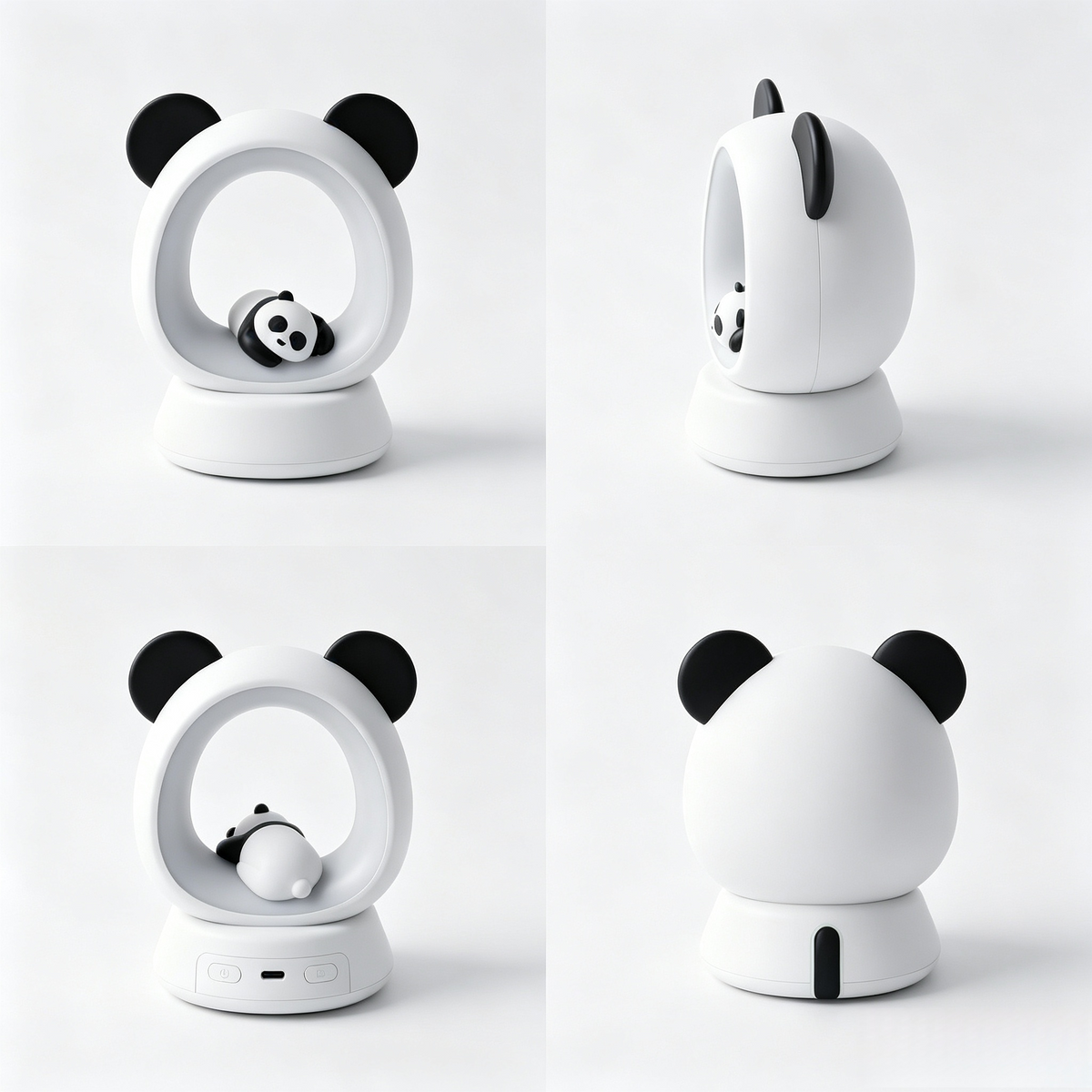 Panda Nachtlicht für Kinder & Erwachsene – Dimmbare LED Tischlampe mit 2000 mAh Akku, Sanftes Schlummerlicht, Perfekte Geschenkidee für Geburtstag & Weihnachten