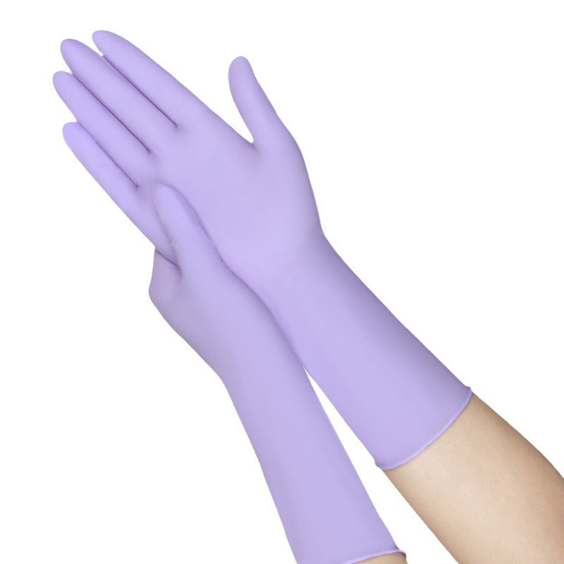 Extra lange Nitrilhandschuhe 12 Zoll (30cm) – Verdickt & Reißfest – Chemikalienbeständig & Lebensmittelecht – Puderfrei & Latexfrei – Ideal für Reinigung, Küche & Labor