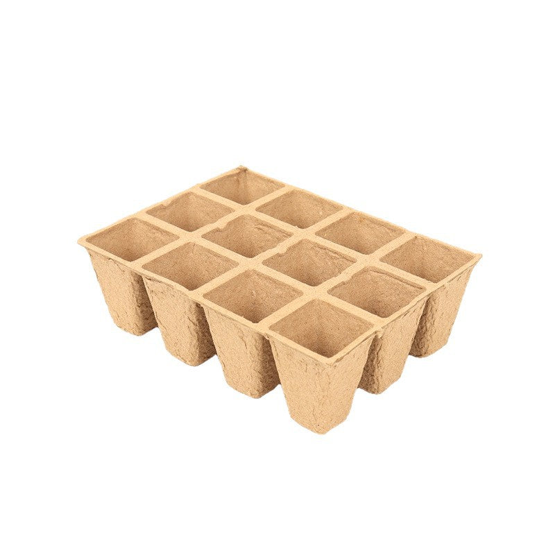 Biologisch abbaubare Anzuchttöpfe Set – Umweltfreundliche Aussaatschalen für Setzlinge – Torffreie Pflanzen-Anzuchtplatte – Direktes Einpflanzen ohne Umtopfschock