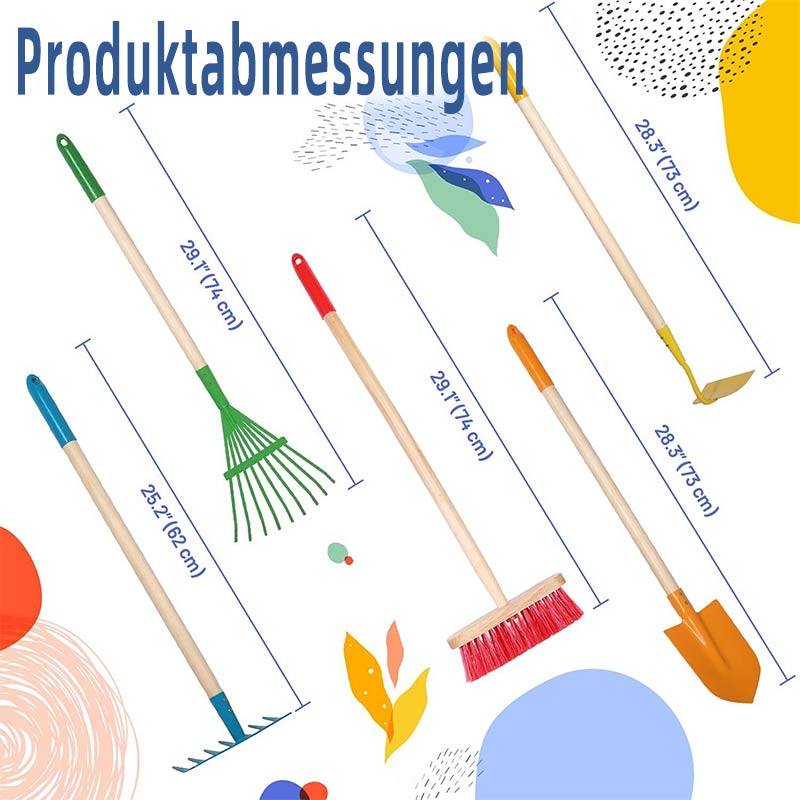 6 Teiliges Kinder Garten Werkzeug Set Rake Schaufel Pflanzen Spielen Garten