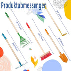 6 Teiliges Kinder Garten Werkzeug Set Rake Schaufel Pflanzen Spielen Garten