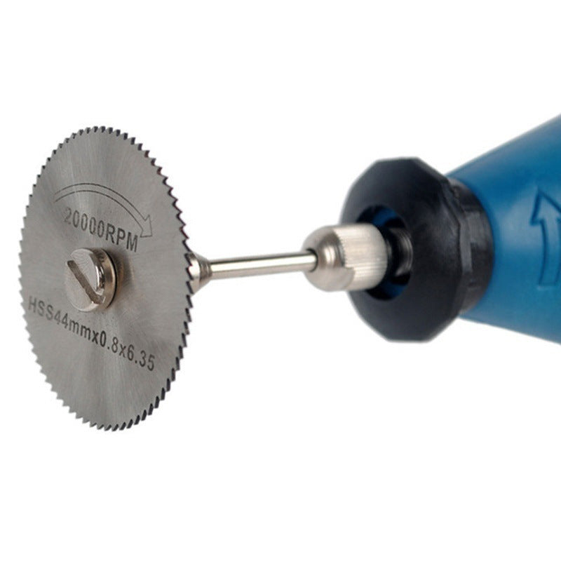 6-tlg. Mini HSS Kreissägeblatt Set – Sägeblätter für Dremel & Multifunktionswerkzeug – Trennscheiben für Holz, Kunststoff & Acryl – Inkl. Aufnahmedorn – Präzisions-Schneideset
