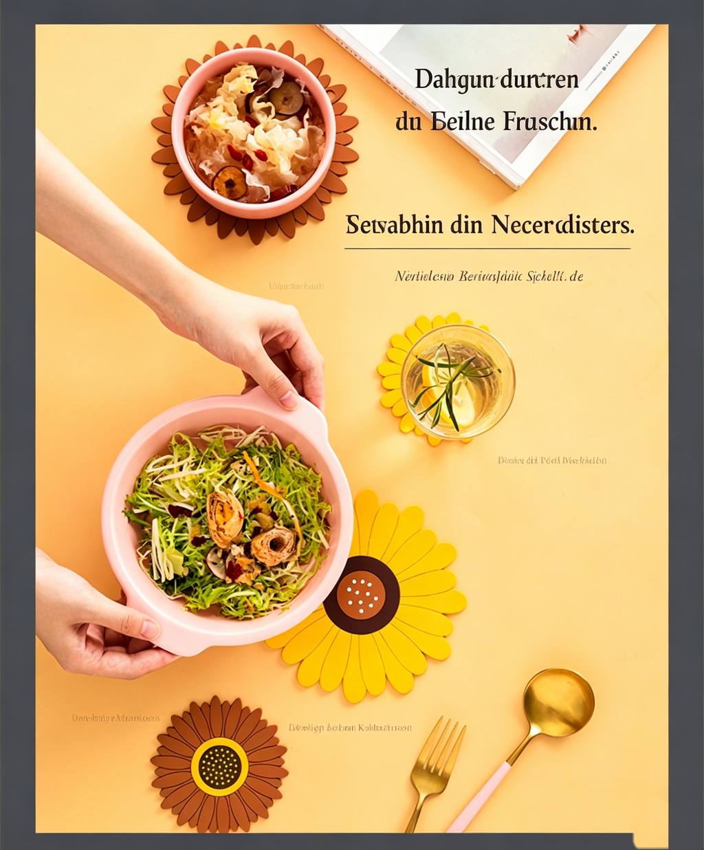 Premium Platzsets & Untersetzer Set: Hitzebeständige Tischmatten für Töpfe, Pfannen & Teller