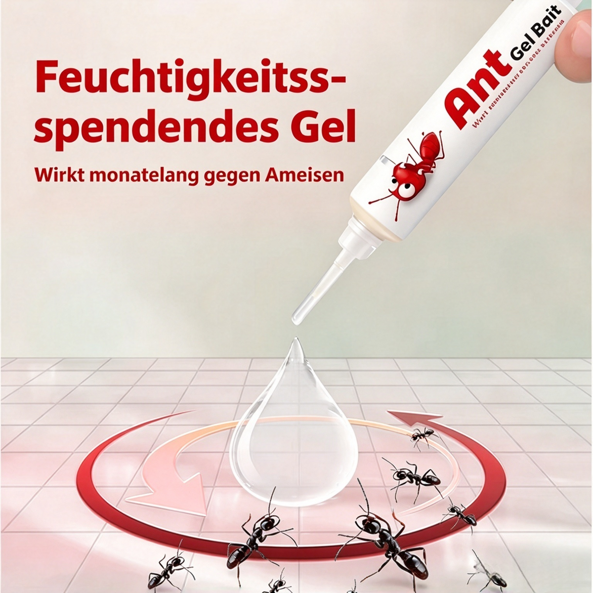 Ameisen Gel Köder Set (2er-Pack / 2x10g) – Patentierte Locktechnologie für effektive Ameisenbekämpfung, Nestwirkung mit Imidacloprid (2,5%), Für Haus & Garten
