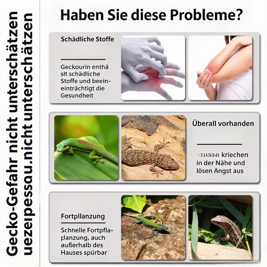 Hausgecko Gel Köder Set (2er-Pack) – Effektives Mittel gegen Geckos & Eidechsen, Schnelle Wirkung & Langzeitschutz für ein eidechsenfreies Zuhause