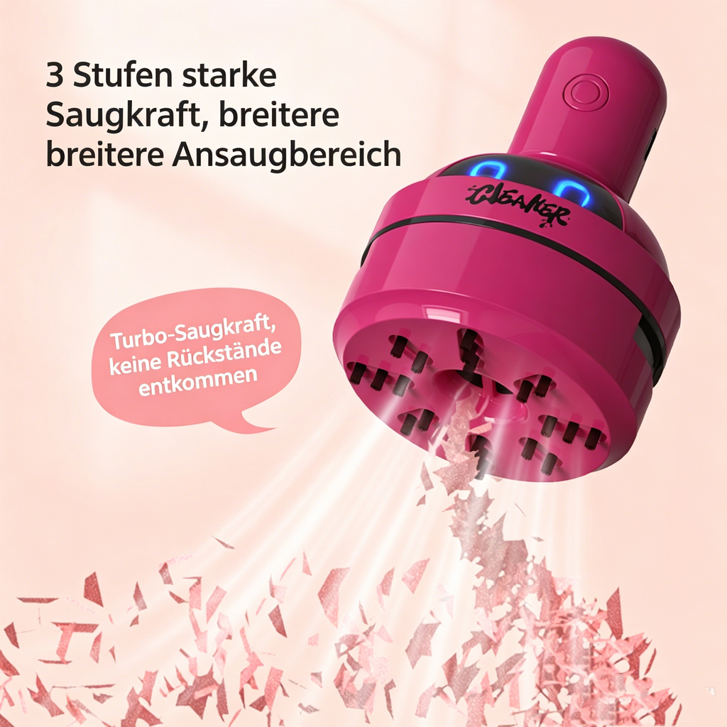 Mini Tischstaubsauger für Kinder: Niedlicher Krümelsauger für Radiergummireste & Tastatur