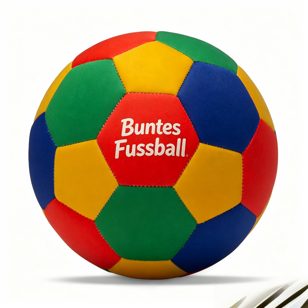 Geräuscharmer Neopren Fußball Größe 4: Weicher & wasserdichter Softfußball für Strand & Halle