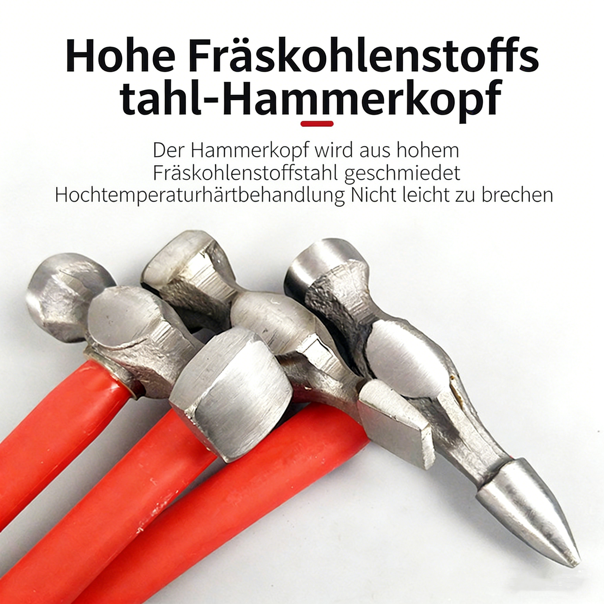 7-teiliger Karosserie-Ausbeul-Satz – Profi Ausbeulhammer & Faustschlägel Set – Reparatur-Werkzeug für Karosserie & Dellen – Hochwertiges Blechbearbeitung-Set im Koffer