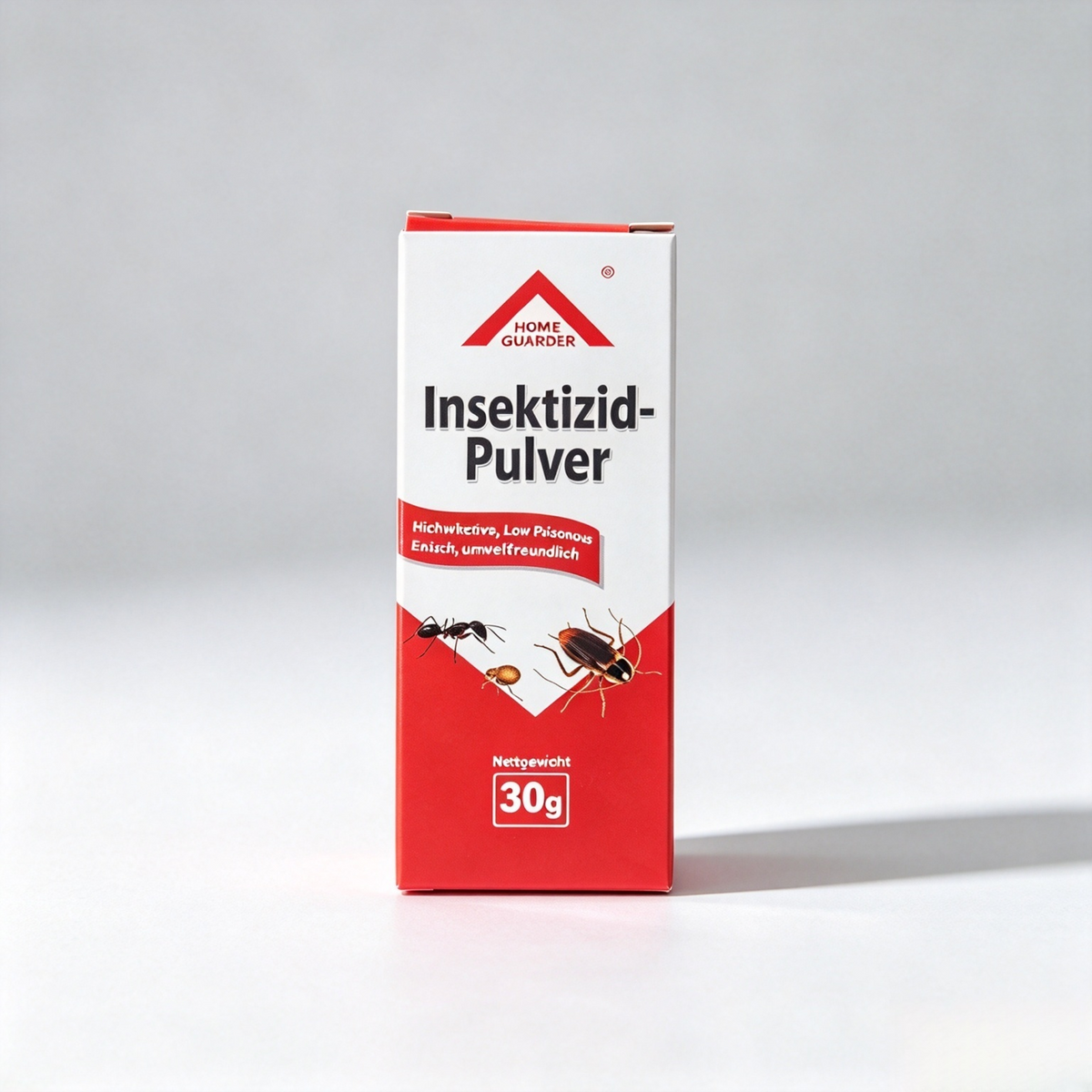 Insektizid-Pulver (30g) – Starkes Insektenpulver gegen Schaben, Ameisen, Bettwanzen & Silberfischchen, Schnelle Wirkung für Haus & Garten