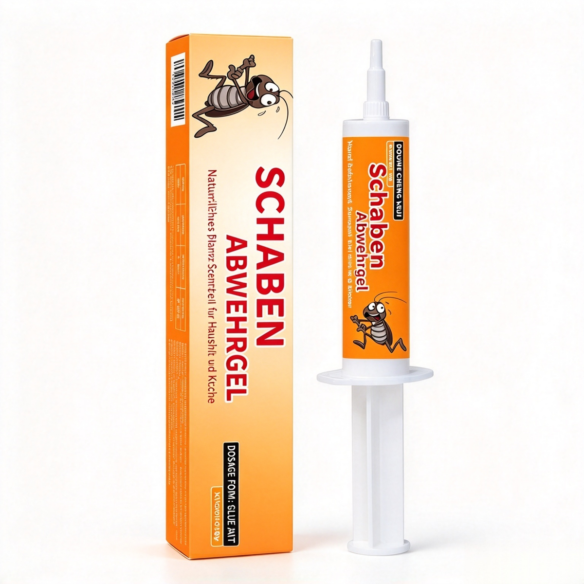 Schaben-Gel gegen Kakerlaken (2er Pack) – Effektives Schabenmittel & Ungezieferköder für Haushalt & Küche, Schnelle & Langanhaltende Wirkung