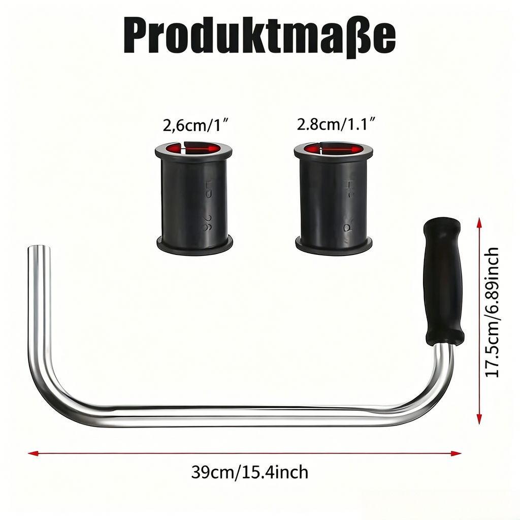 Ergonomischer Handgriff für Rasentrimmer: Komfort Doppelgriff & Tragegurt Set für Freischneider