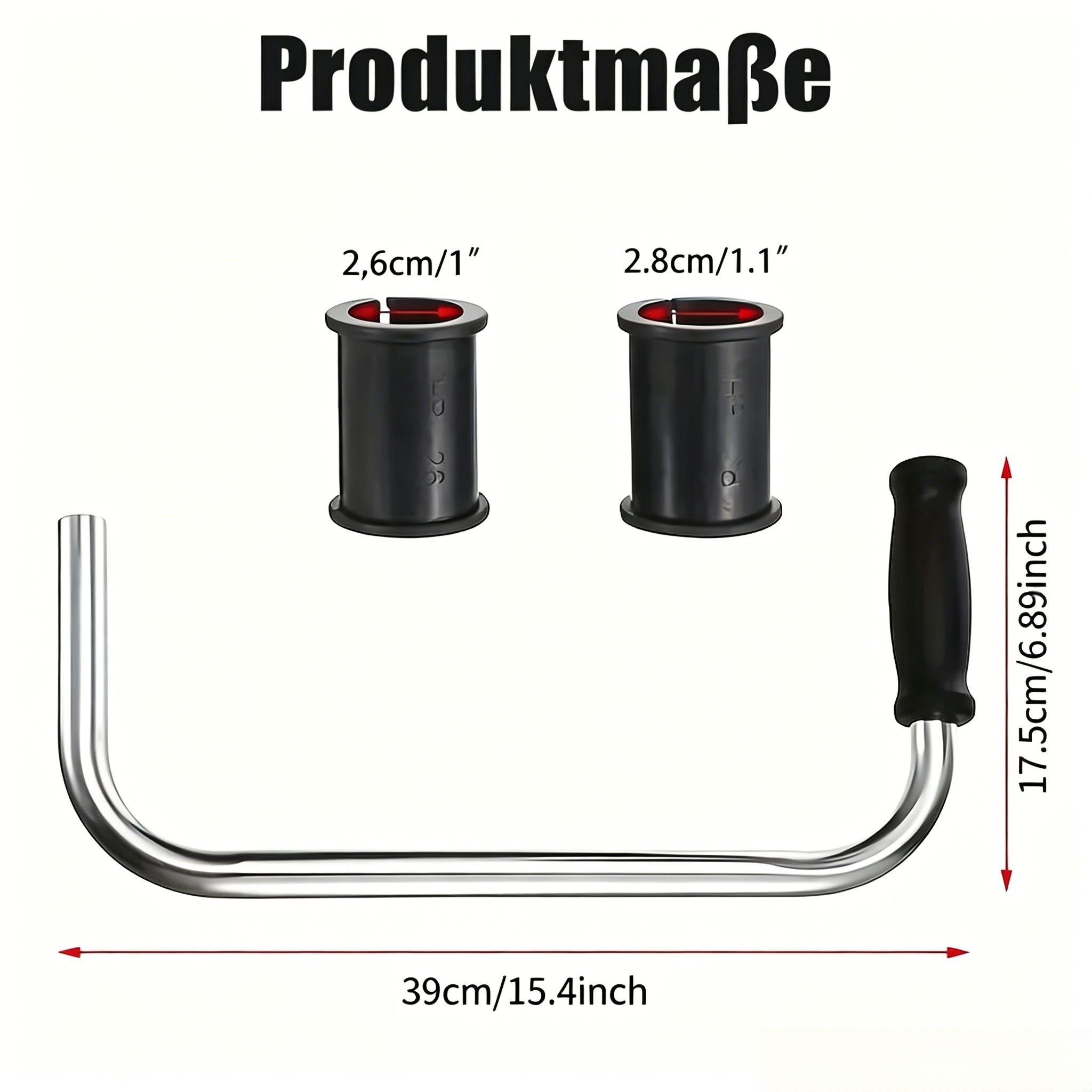 Ergonomischer Handgriff für Rasentrimmer: Komfort Doppelgriff & Tragegurt Set für Freischneider