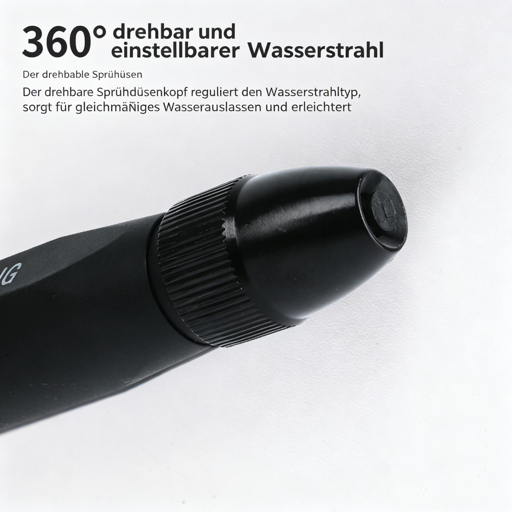 Heavy-Duty Garten-Spritzpistole mit flexiblem Schlauch: Hochdruck-Wassergewehr für Autowäsche & Garten
