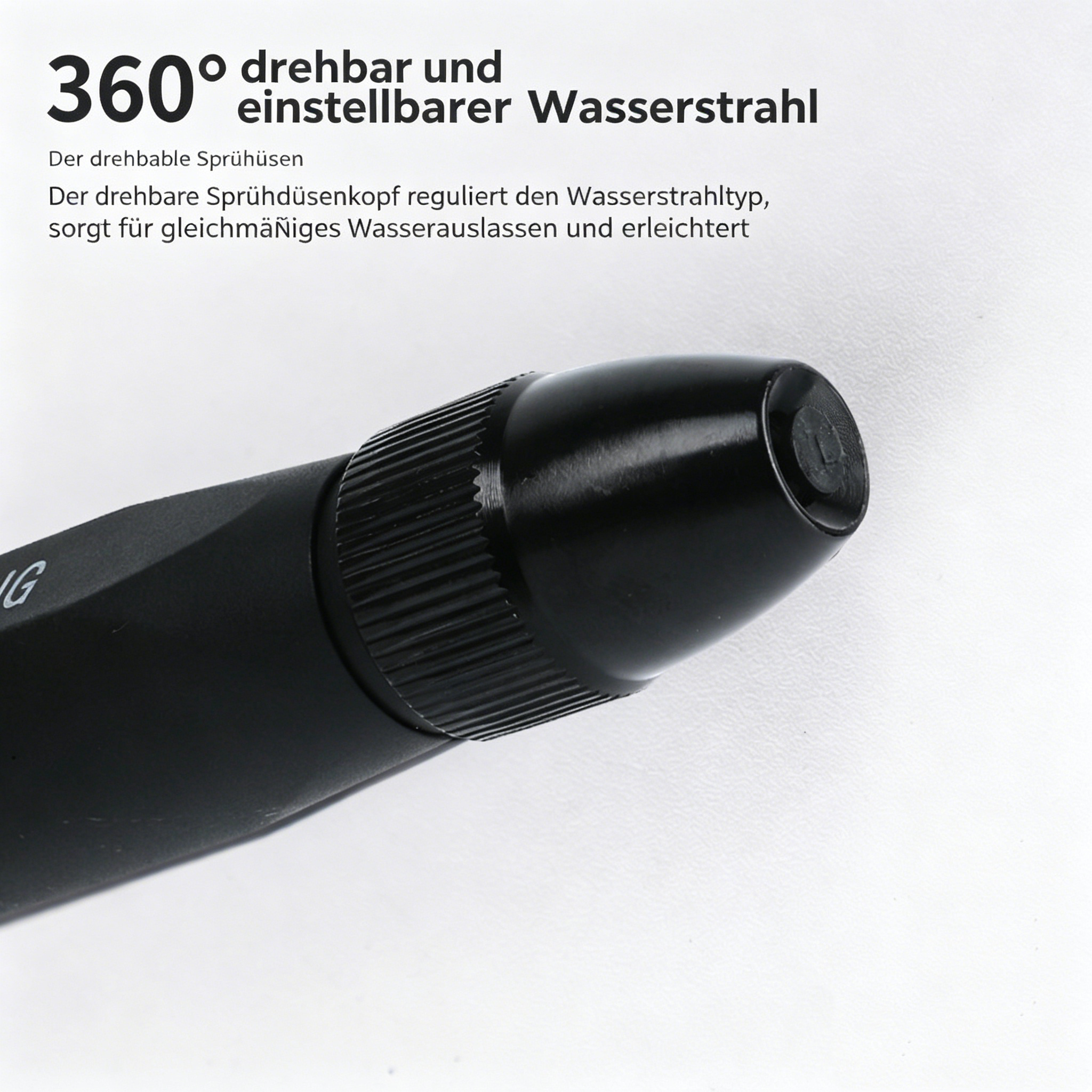 Heavy-Duty Garten-Spritzpistole mit flexiblem Schlauch: Hochdruck-Wassergewehr für Autowäsche & Garten