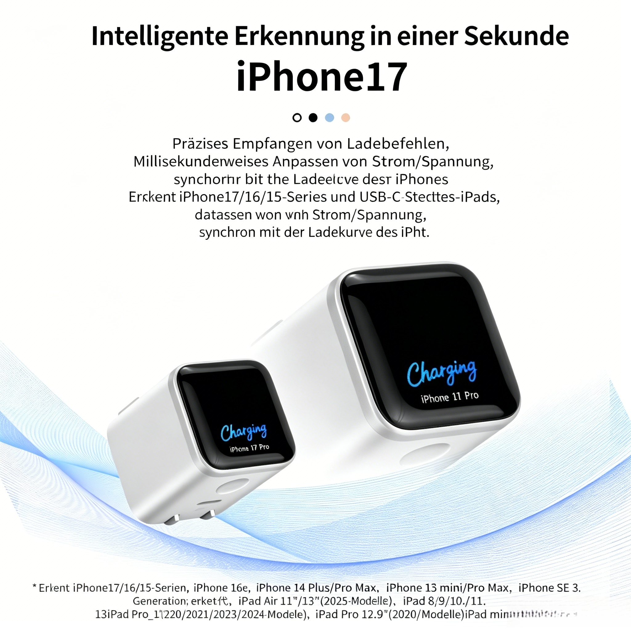 ANKER 45W USB-C Smart-Ladegerät: Schnellladegerät mit 20% Akkuschutz für iPhone 17 Pro