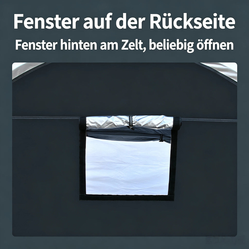 200*80*165CM Multifunktionales Beistellzelt & Gerätehaus – Tragbare Outdoor Aufbewahrungsbox mit Erdspießen für Gartengeräte, Rasenmäher & E-Bikes