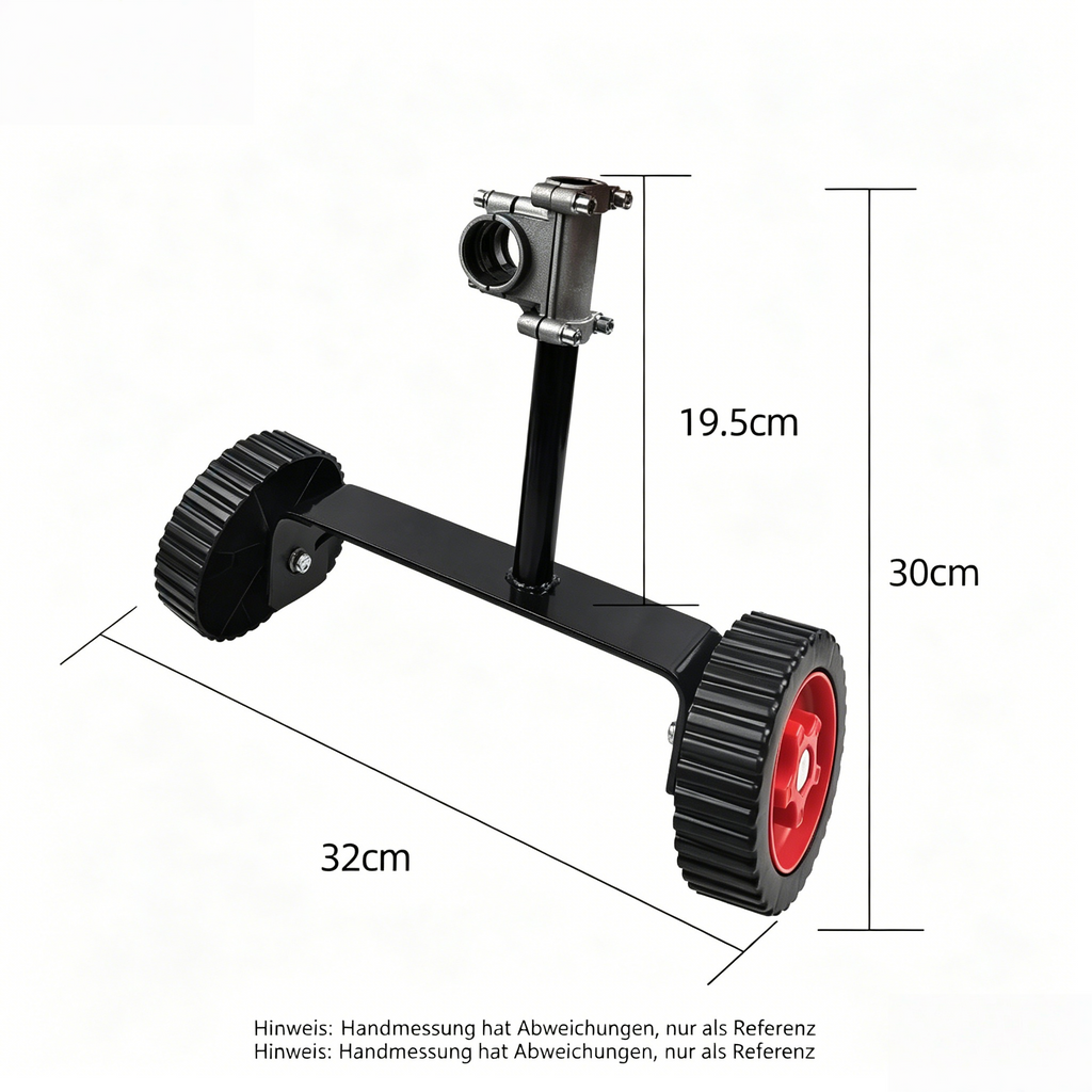 Universal Stützräder für Rasentrimmer & Motorsense: Führungsrad für 26mm/28mm Schaft