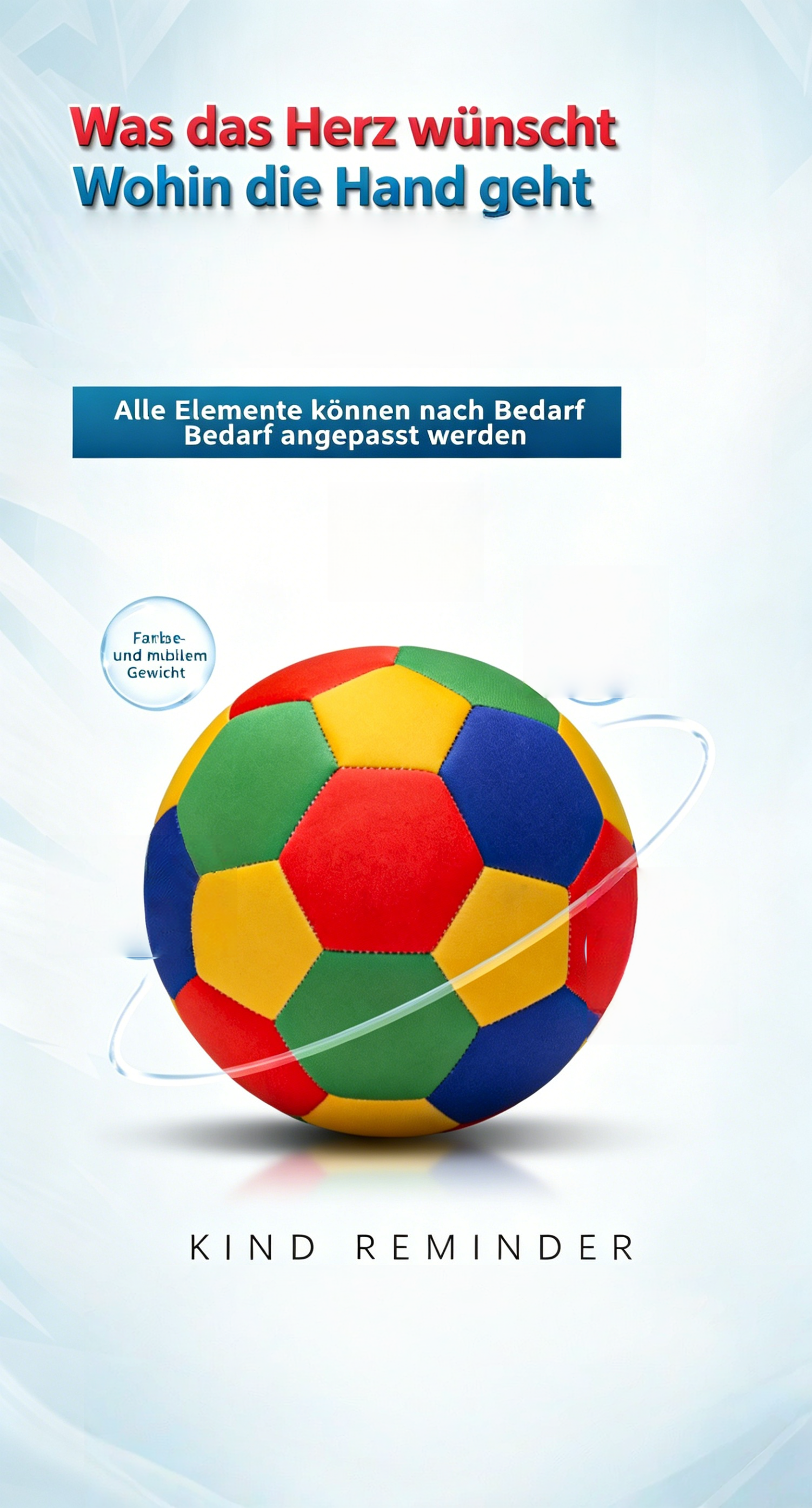 Geräuscharmer Neopren Fußball Größe 4: Weicher & wasserdichter Softfußball für Strand & Halle