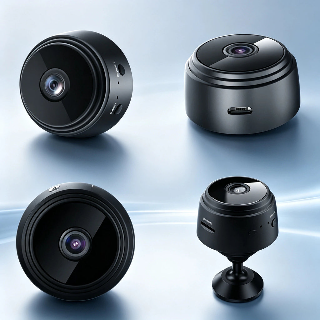 Mini WLAN Überwachungskamera mit App – Kabellose HD Magnetische WiFi Kamera mit Nachtsicht & Bewegungsmelder – Unauffällige Sicherheitskamera für Innen, Auto, Wohnmobil & Notfall