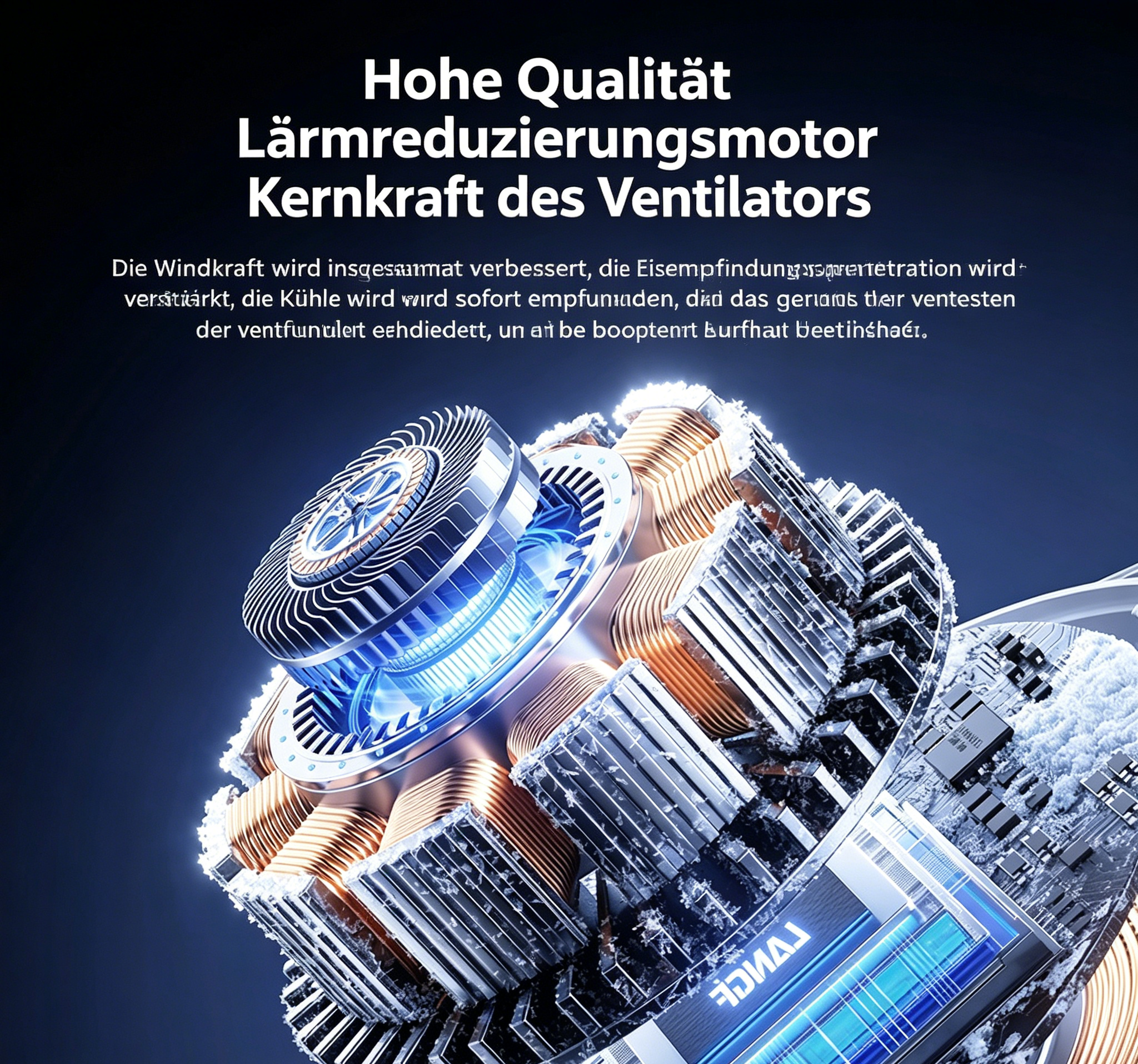Multifunktions Camping Ventilator mit Licht & Sprühnebel: Oszillierender USB-Akku-Lüfter für Zelt