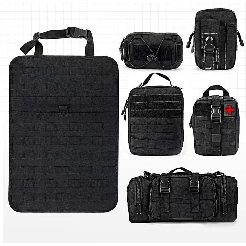 Taktischer Auto Rücksitz Organizer mit MOLLE-System – Multifunktionaler Sitzlehnen-Schutz – Militär-Stil Aufbewahrungstasche für KFZ & SUV