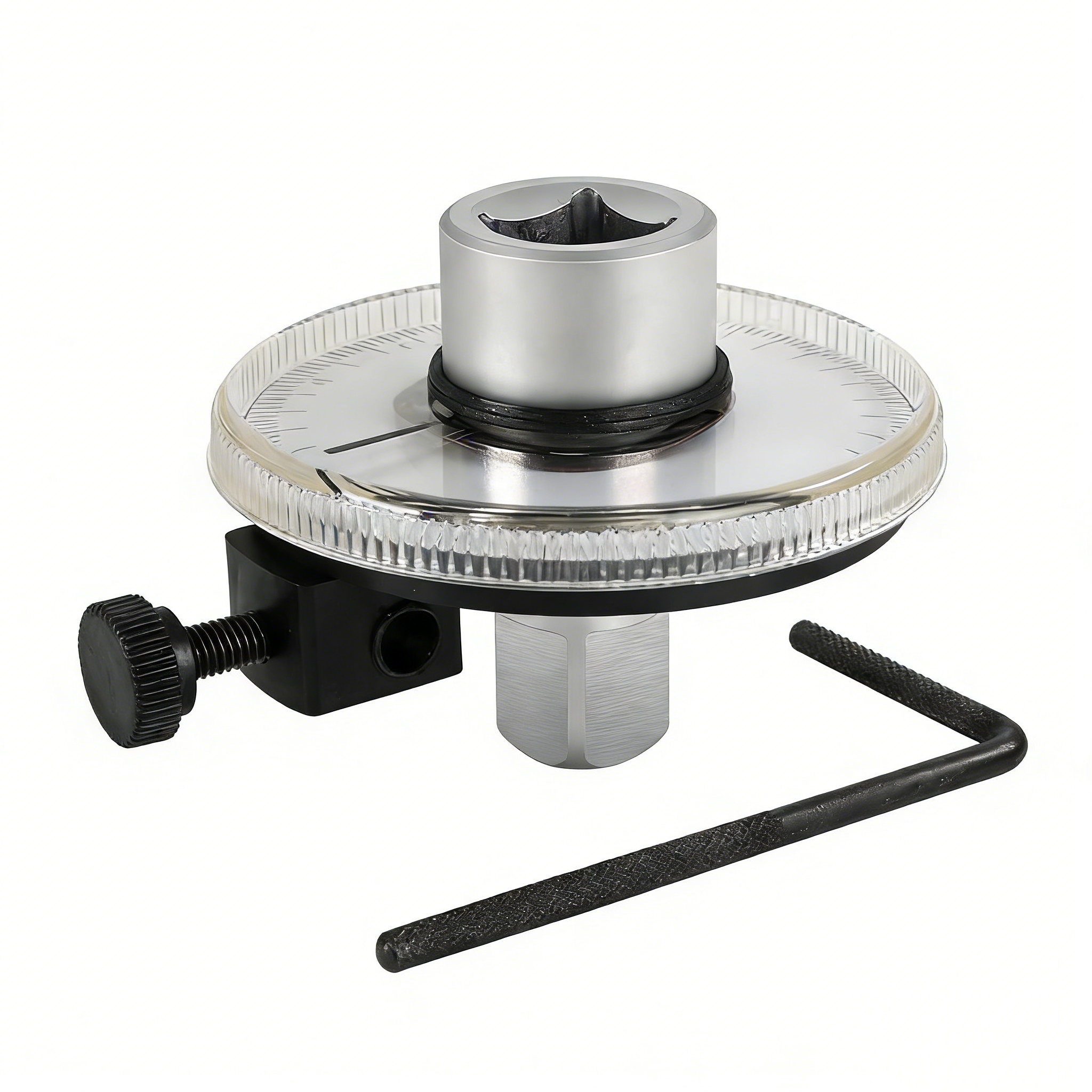 1/2 Zoll Drehwinkelmessgerät für Drehmomentschlüssel – Präziser Torquewinkel-Anzeiger mit Gradskala – Einstellbarer Winkelgradmesser für KFZ-Motorreparatur – 360 Grad Skala