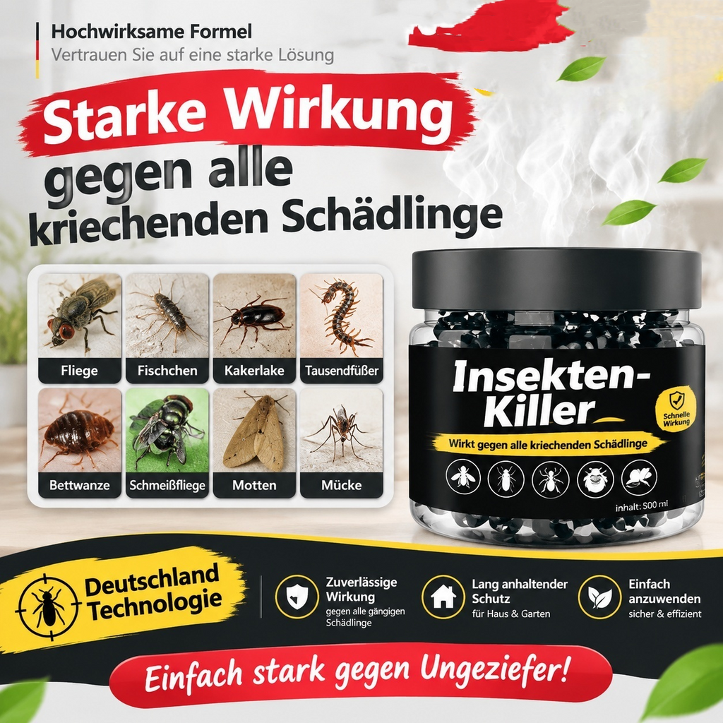 Pflanzlicher Insektenvertreiber Gel-Kugeln (100g / 500ml) – Natürliches Anti-Mücken & Ungeziefer Repeller Gel für Zuhause, Schlafzimmer & Schlaf, Sicher für Kinder & Familie, Pflanzliches Insekten-Repeller Gel