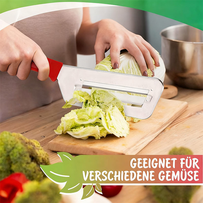 Edelstahl Gemüseschneider Messer – Multifunktionaler Küchenzerkleinerer für Gemüse Obst & Kräuter