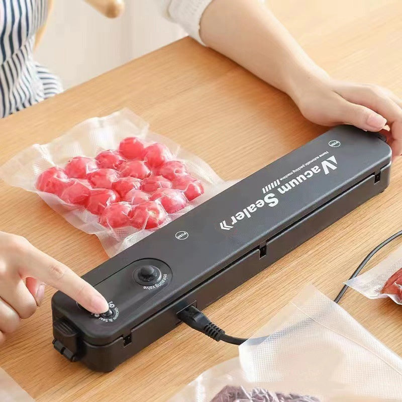 Vollautomatisches Vakuumiergerät für Lebensmittel 8 Mal Längere Frische Kompakter Folienversiegler für Die Küche Professionelles Vakuumiersystem für Fleisch und Gemüse