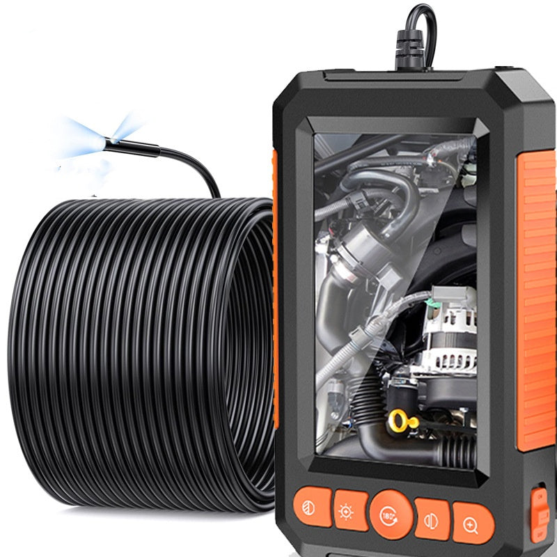 Industrie Endoskop mit Dual Linse und 4.3 Zoll Display Inspektionskamera mit Zwei Kameras für KFZ Werkstatt und Rohrleitung 1080P HD Endoskopkamera Wasserdicht