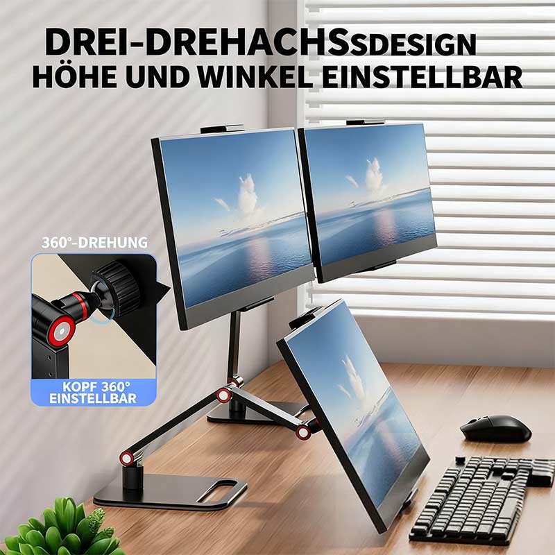 Universeller tragbarer Monitorständer Desktop Handy Tablet Ständer Multifunktionaler klappbarer Bildschirmhalter