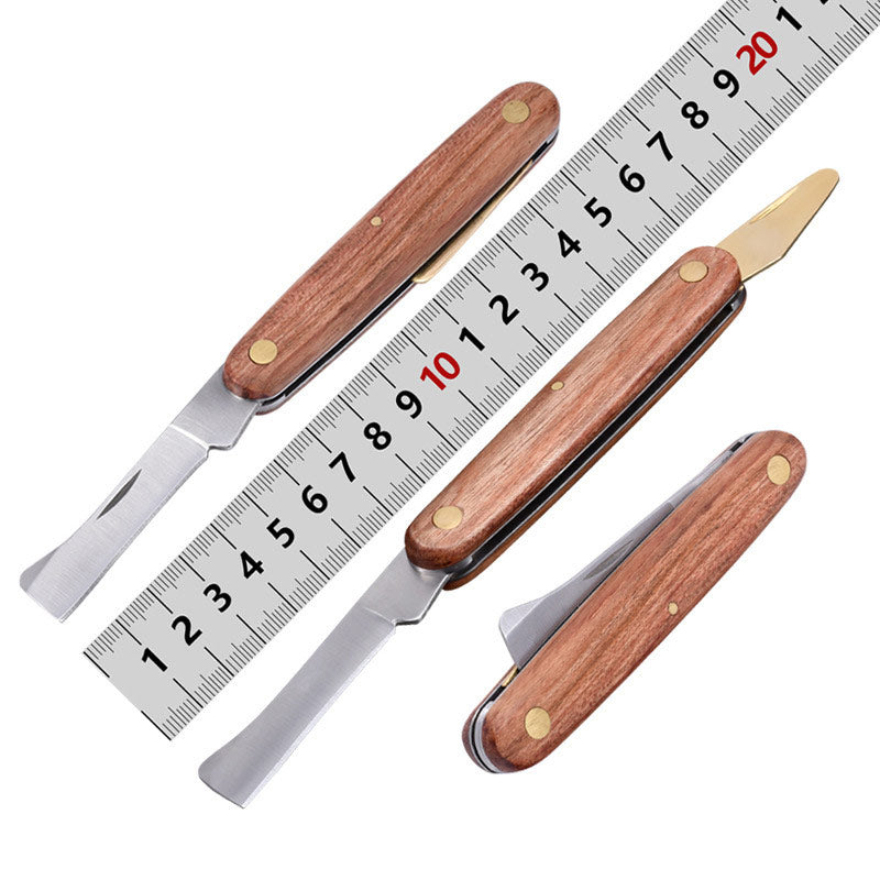 Veredelungsmesser mit Palisandergriff – Gartenwerkzeug für Bäume, Zweige & Obstbaumveredelung