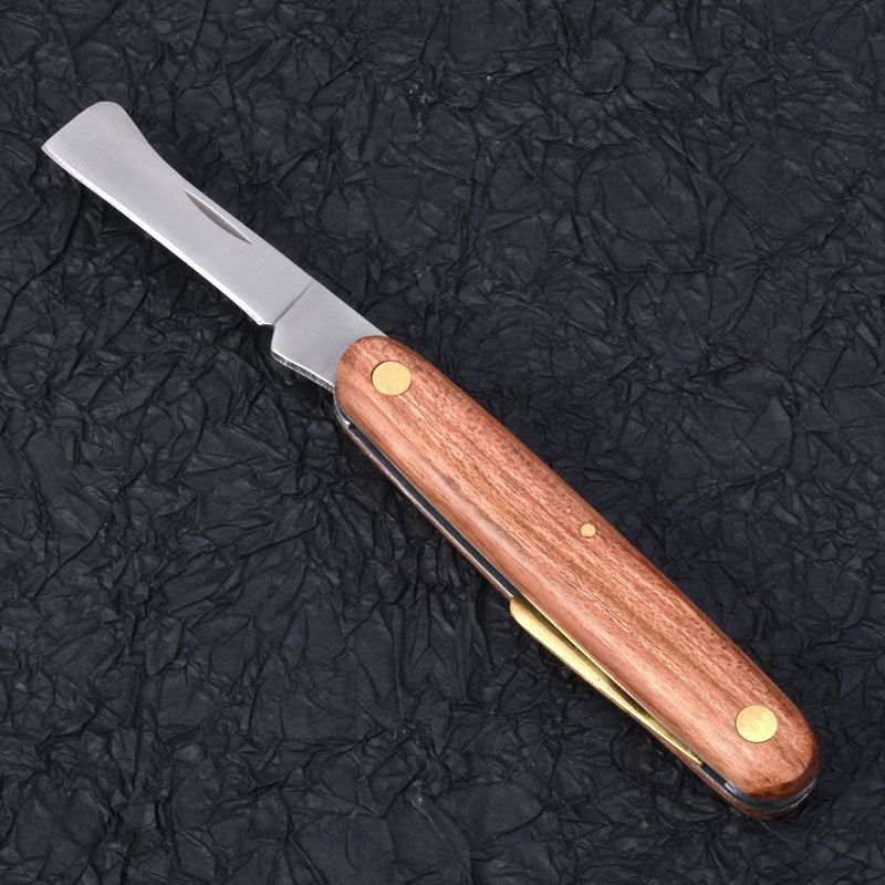 Veredelungsmesser mit Palisandergriff – Gartenwerkzeug für Bäume, Zweige & Obstbaumveredelung