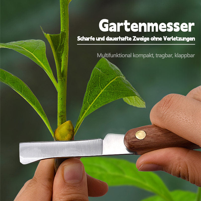 Veredelungsmesser mit Palisandergriff – Gartenwerkzeug für Bäume, Zweige & Obstbaumveredelung