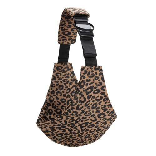Ergonomische Babytrage mit Leoparden Print Moderne Kindertrage für Neugeborene und Kleinkinder Bequeme Bauchtrage zur Förderung der M Position für Babys