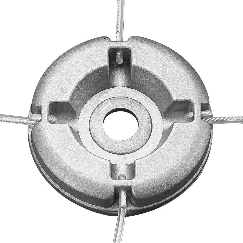 Universeller Mähkopf aus Verdicktem Aluminium für Motorsensen Robuster Fadenkopf für Rasentrimmer und Freischneider Verschleißfestes Gartenwerkzeug Zubehör