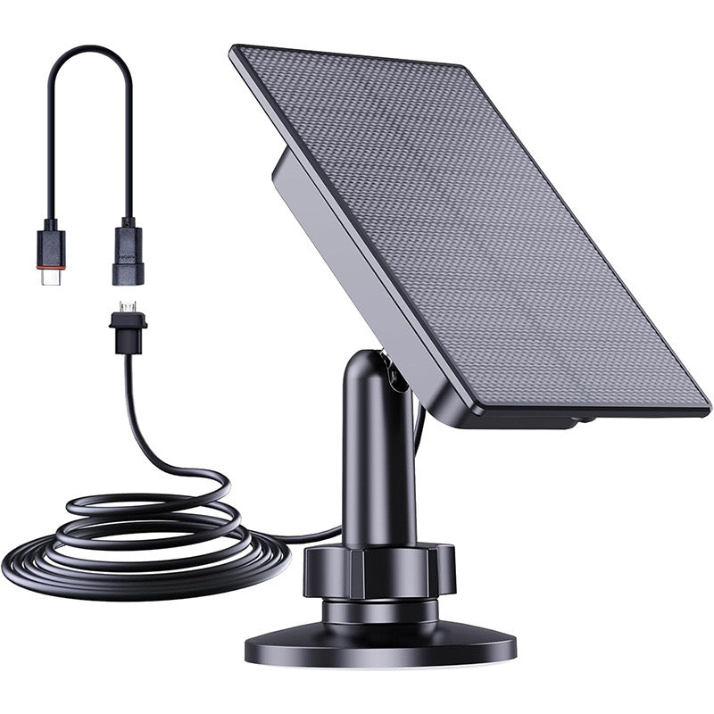 2W Monokristallines Solarpanel für Überwachungskamera Outdoor Solarmodul Wasserdicht IP65 Photovoltaik Panel zum Aufladen von Akkus und Sicherheitskameras