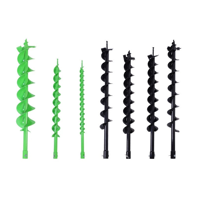 Erdbohrer 58cm mit Handgriff für Garten und Eis Manueller Erdbohrer zum Pflanzen von Blumen und Gemüse Robuster Eisbohrer für Angler und Gartenbesitzer