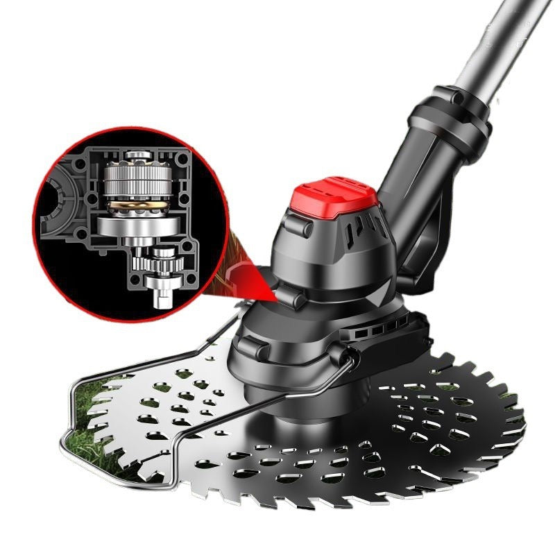 Leistungsstarker Akku Rasenmäher mit 21V Lithium Ionen Batterie Kabellose Motorsense für Hausgarten und Landwirtschaft Effizienter Elektro Rasentrimmer für Profis