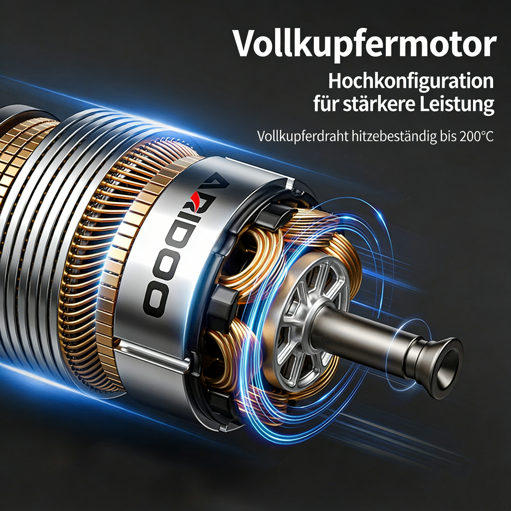 Akku-Gebläse mit hoher Leistung – Leistungsstarker Laubbläser & Staubbläser für Garten, Werkstatt & Auto – Kompakter Akku-Laubpuster zum Schneeräumen & Entstauben