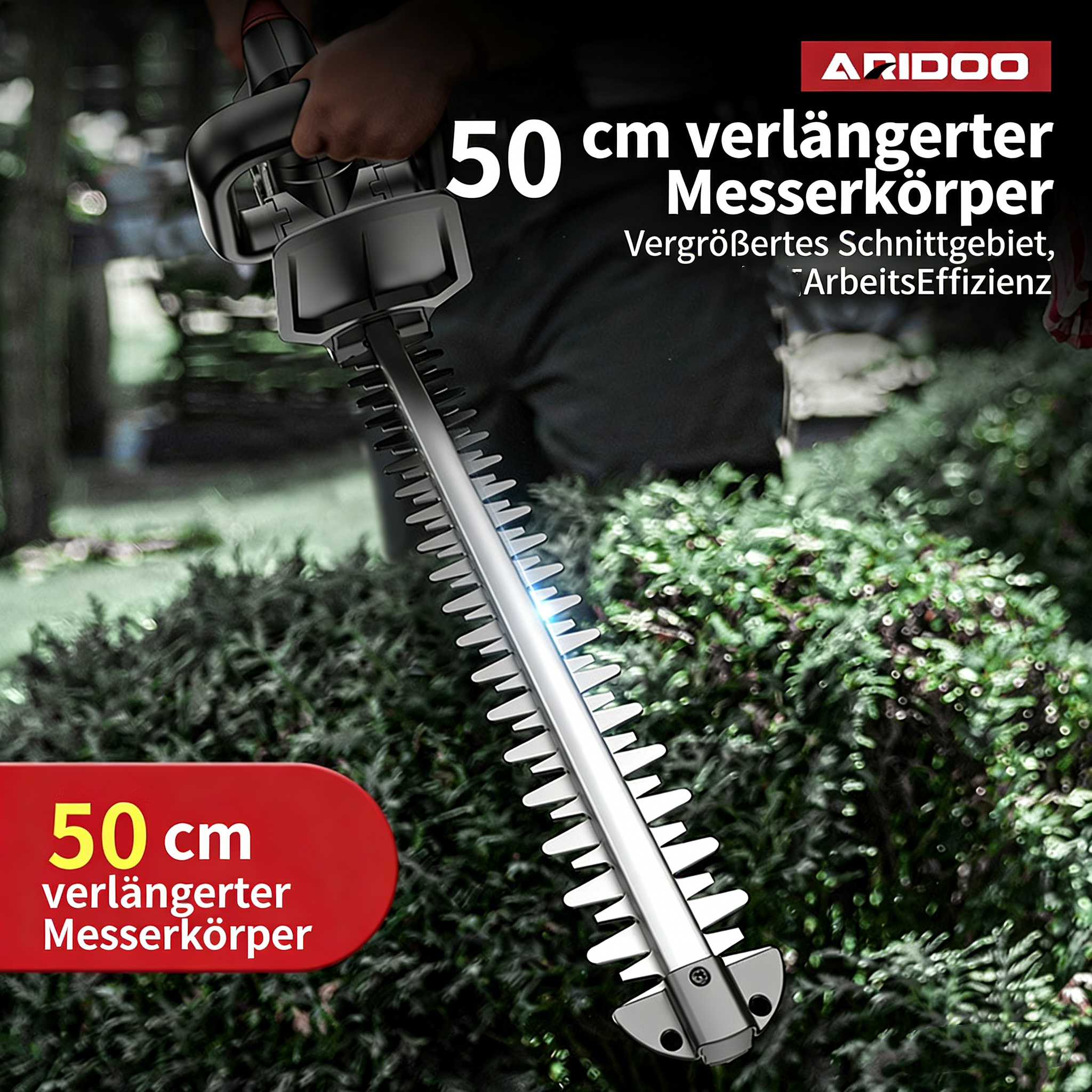 Akku-Heckenschere GC-CH 1855/1 Li Kit – Kabellose Gartenschere für präzisen Heckenschnitt